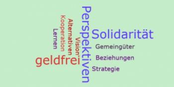 Wordcloud Geldfreie Gesellschaft