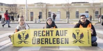 Klimaaktivist:innen im Einsatz