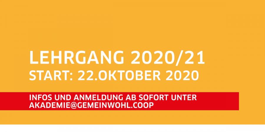 Bild: Genossenschaft für Gemeinwohl Anzeige: Lehrgang coming soon