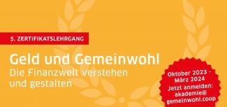 Bild: Genossenschaft für Gemeinwohl Sujet Zertifikatslehrgang 2023/24